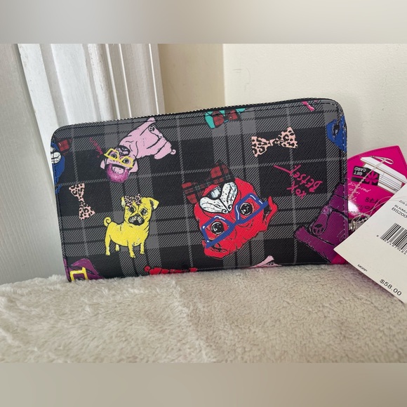 Betsey Johnson Pug Print Wallet NWT - Picture 13 of 14